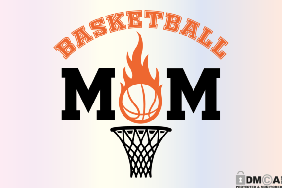Basketball Mom SVG PNG: A Vibrant Graphic for Local Brand Storytelling
