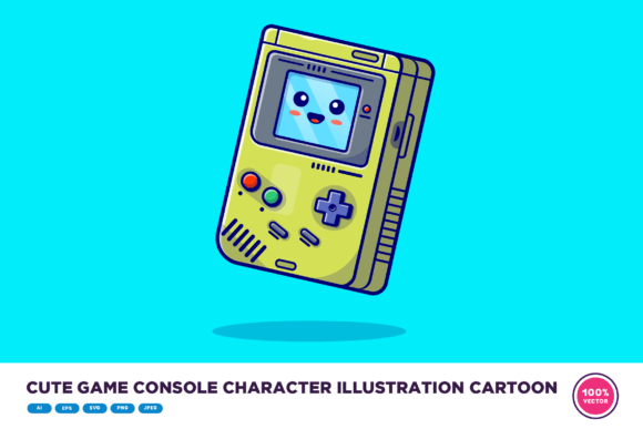 Cute Game Console Character Illustration: A Designer’s Review for Real Client Projects