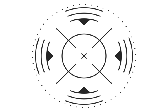 Game Crosshair. Hud Element. Tech Screen – A Modern Graphic for Bold Branding