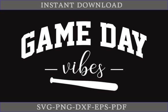 Game Day Vibes Baseball SVG – A Crafty Graphic Design Asset for Content Publishers