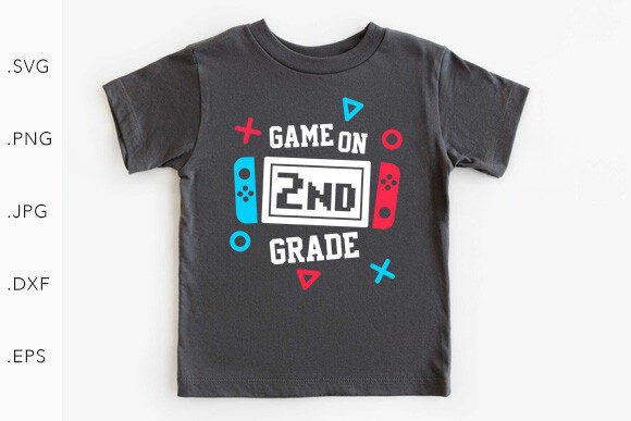 Game on 2nd Grade SVG PNG – A Visual Boost for Blog Graphics and Digital Content