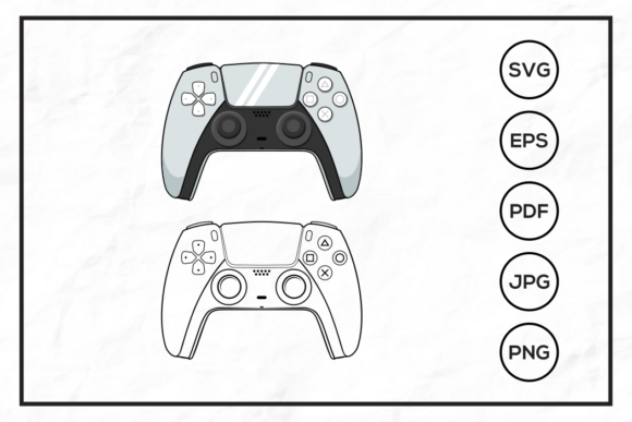 h1Play Station 5 Game Console Controller Graphics for Real Design Projects/h1
