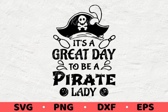 Pirate Lady Bowling Team Sport Game Graphics & Illustrations for Creative Sellers