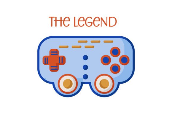 Retro Game Controller - The Legend: A Playful Craft Design for Video Game-Inspired Branding