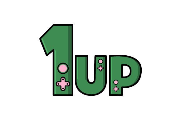 Video Game Icon 1Up: A Designer’s Real-World Embroidery Review